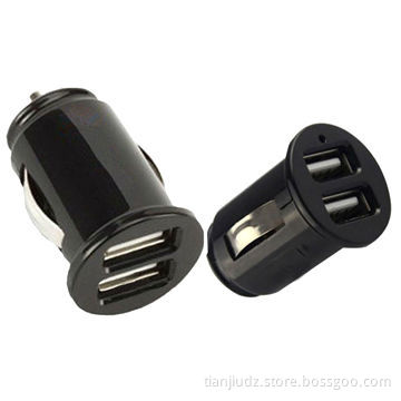 DC 12 - 16V Mini Daul USB Chargers for iPad, iPod in Car